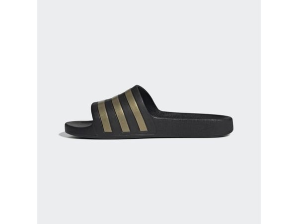 Adidas EG1758, Unisex, Voksen, Slipperser, Sort, Gold, Monokromatisk