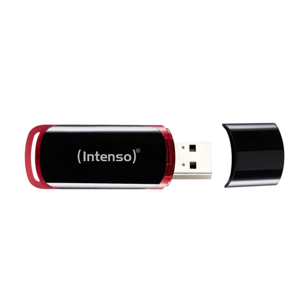 Intenso Business Line - USB-flashstasjon - 64 GB - USB 2.0 - svart, rød