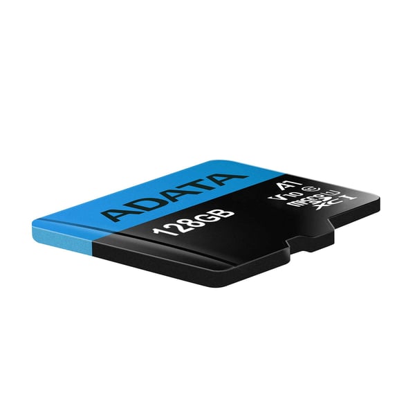 ADATA Premier - Flash-muistikortti (microSDXC-SD-sovitin sisältyy) - 128 GB - UHS Class 1 / Class10 - microSDXC UHS-I - vähittäismyyntipakkaus