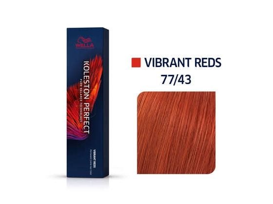 Wella Professionals Koleston Perfect Me Vibrant Reds hårfarge 77/43, 60 ml