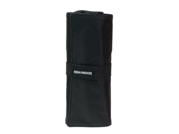 Koh-I-Noor DJTB-24, Mjukt pennfack, Tyg, Svart, Monokromatiskt, Dragkedja, Alla