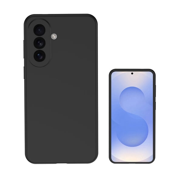 4smarts Cupertino - Skydd för mobiltelefon - silikon - svart - för Samsung Galaxy A37
