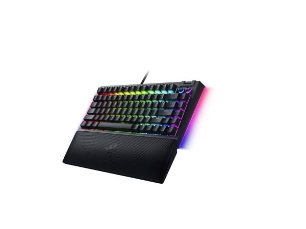 Razer BlackWidow V4 - Tangentbord - 75% - bakgrundsbelyst - USB-C - amerikansk - tangentbrytare: Razer Mechanical - svart