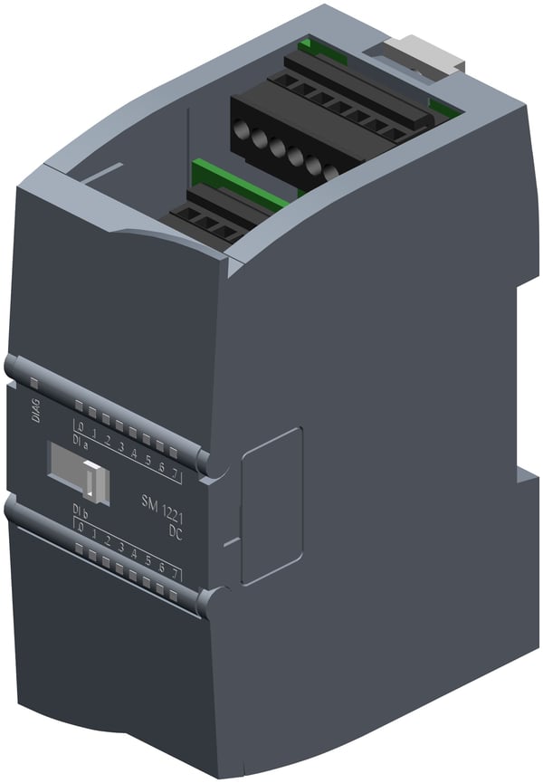 Siemens 6ES7221-1BH32-0XB0, Digitalt, Inngang, 16 kanaler, Kildekanal, 16 kanaler, Systemeffekt