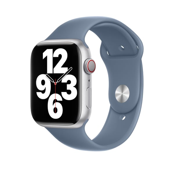 Apple - Band för smart klocka - 45 mm - Vanlig storlek - slate blue