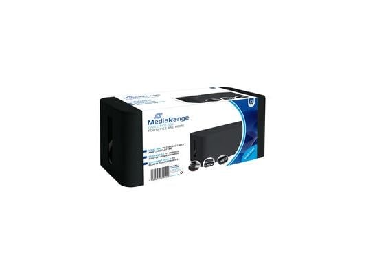 MediaRange MRCS306, Lager boks, Sort, Rektangulær, Plast, 114 mm, 233 mm