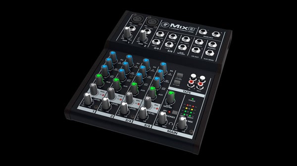 Mackie Mix8, 8 kanaler, Sort
