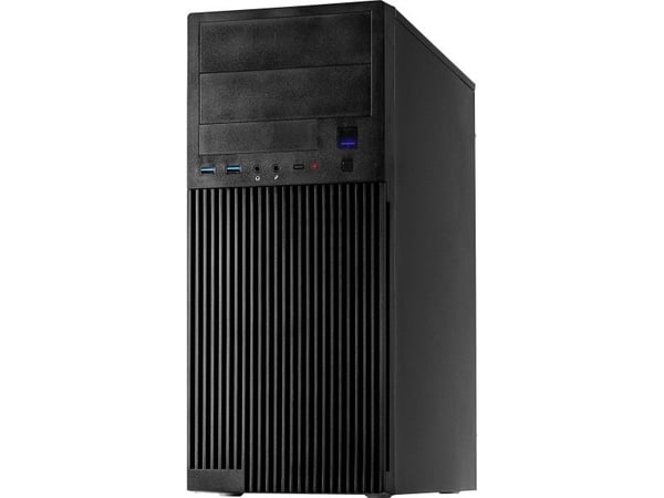 Inter-Tech IT-2815 Linear ATX miditower-skåp, svart