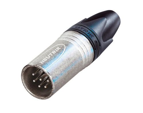 Neutrik NC6MXX, XLR, Musta, Metallinen, Hopea, -30 - 80 °C, 19 mm