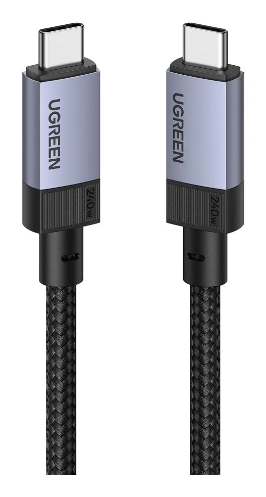 Ugreen USB-C / USB-C USB4 Gen 3 -kaapeli 240W, 40Gbps, 1m (Star Grey)
