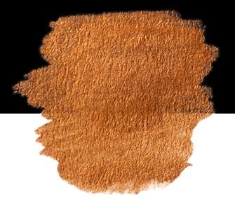 1 Pearlescent colour square, in a clamshell - "FINETEC" | Orange Copper