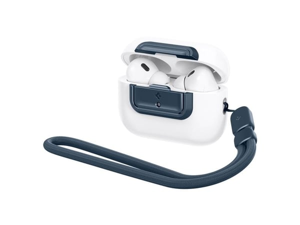 Spigen Lock Fit M, Ask, Polykarbonat, Blå, Vit