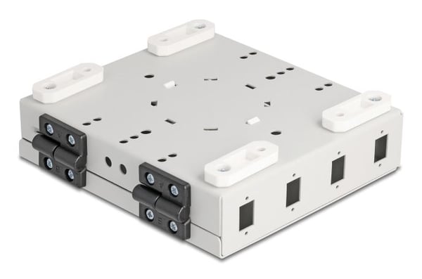 Delock kuituoptinen seinärasia 4 x SC Simplex- tai LC Duplex-sovittimelle metallikotelo