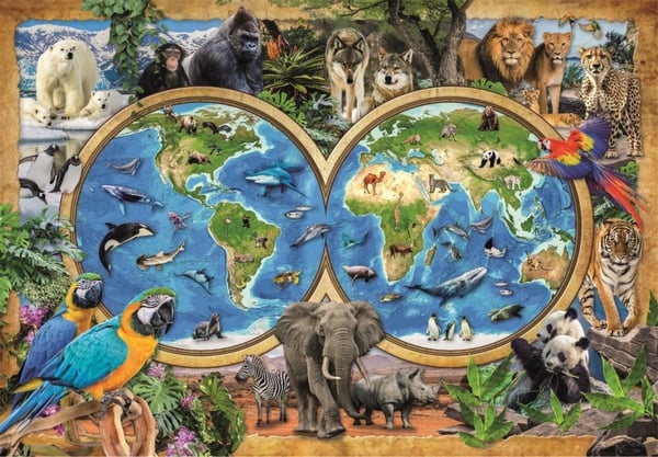 Clementoni Puslespil The Wonderful Animal World, 300 brikker
