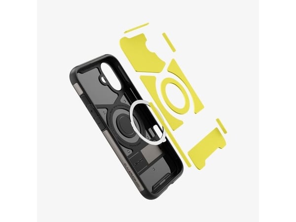 Spigen Slim Armor (MagFit), Etui, Apple, iPhone 16, 15,5 cm (6.1"), Grå