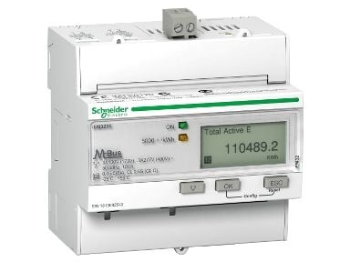 Schneider Electric iEM3235, Elektroninen, Teollinen, Reactive power, Jännite, Valkoinen, kWh, Screw terminals