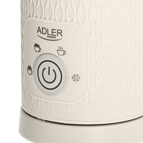 Adler AD 4495, Automatisk mjölkskummare/värmare, Beige, 130 ml, 300 ml, Varm & Cold, Knappar
