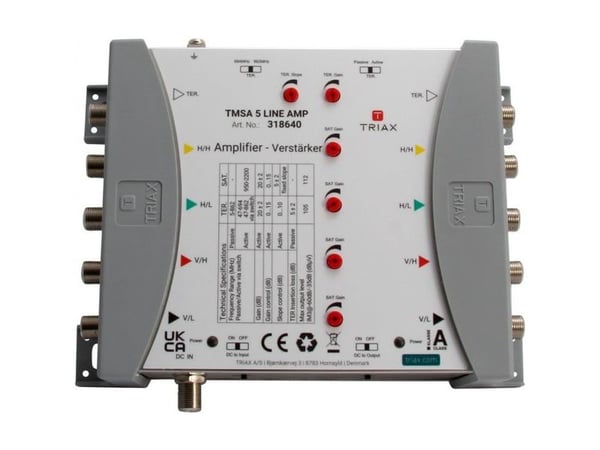 Triax TMSA 5 LINE AMP, 140 mm, 65 mm, 175 mm, 550 g, 190 mm, 150 mm