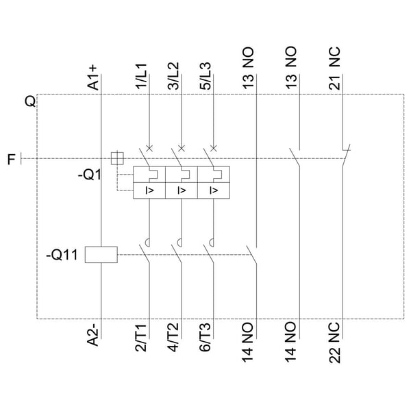 Siemens 3RA2115-1HA17-1BB4, 167 mm, 55 mm, 176 mm, 116 mm, 669 g, 1 kpl