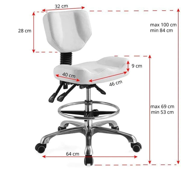 Activeshop Cosmetics stol A-4299 hvit