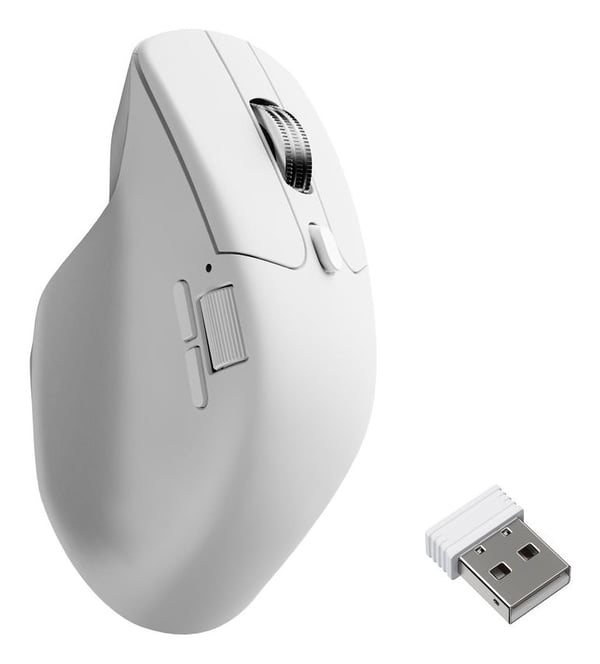 Keychron M6-A3 trådlös mus 26000 DPI 1000 Hz, vit