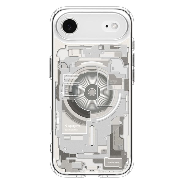 Spigen Ultra Hybrid Zero One (MagFit), Mobilskal, Apple, iPhone 17 Air, 16,5 cm (6.5"), Titan, Transparent