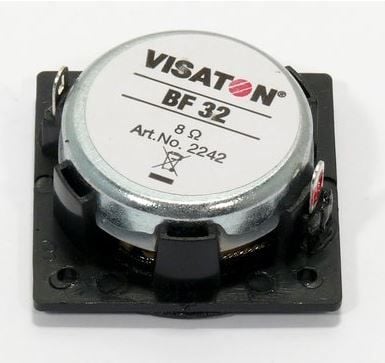 Visaton BF 32, 1.0 kanaler, Kabel, 2 W, 150 - 20000 hz, 8 O, Svart