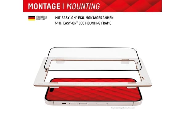 Displex Premium Set, Gjennomsiktig, Svart, Hvit, Silikon, Ripebestandig, Slagbestandig, Apple, iPhone 15 Pro Max, 244 g