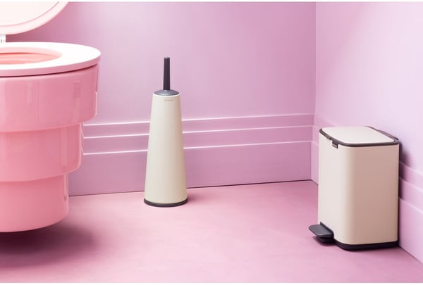 Brabantia Bo, 4 L, Suorakulmainen, Terästä, Beige, Muovi, Poljin