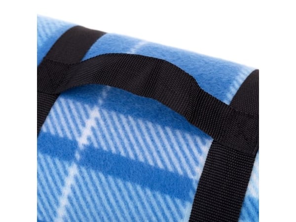 Spokey Picnic Flannel, 130 x 150 cm, Blå, Mønster, Polyester, Skum