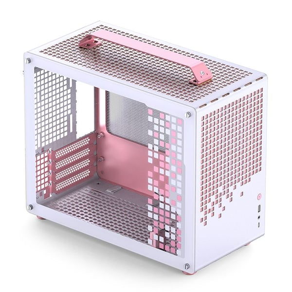 Jonsbo Z20 Pink/White, Mini Tower, PC, Rosa, Hvit, Micro ATX, Mini-ATX, SPCC, Herdet glass, 16,4 cm