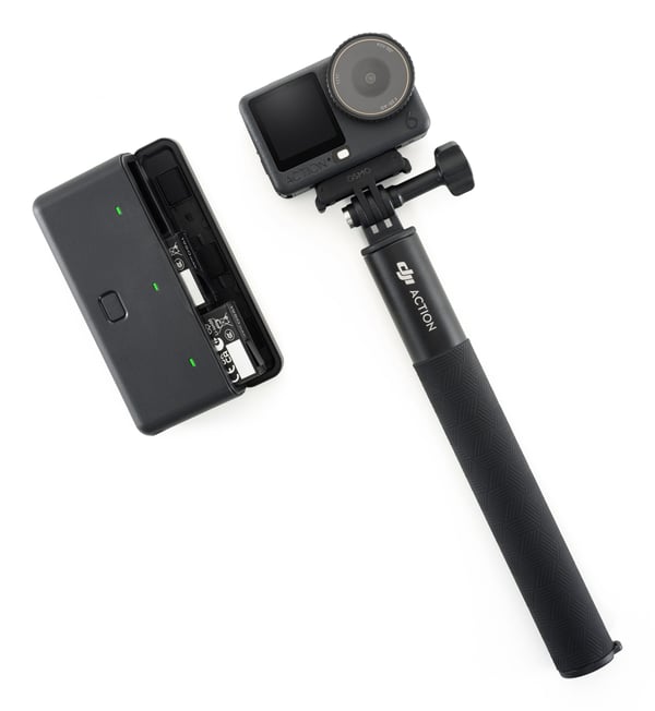 DJI Osmo Action 6 - Adventure Combo - actionkamera - 4K / 120 fps - flash 50 GB - Wi-Fi, Bluetooth - under vannet inntil 20 m - svart
