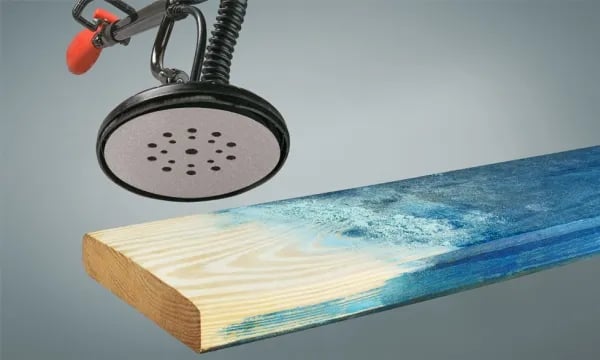 kwb Quick-stick Sanding Discs for Wood & Paint, Laikka, Muovi, Puu, Alumiinioksidi, Hopea, Pyöreä, 22,5 cm