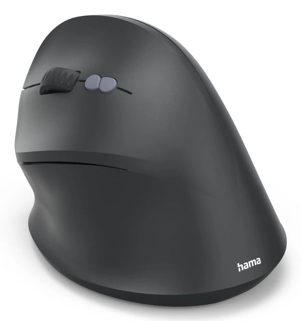 Hama EWM-500L, Vasenkätinen, Vaakasuuntainen muotoilu, Optinen, Langaton RF, 1800 DPI, musta