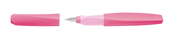 Pelikan Twist, Rosa, Fyllesystem med patron, Blå, Medium, Ambidekstriøs, Boks