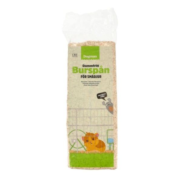DOGMAN Burspån til smådyr 15 l / 1kg