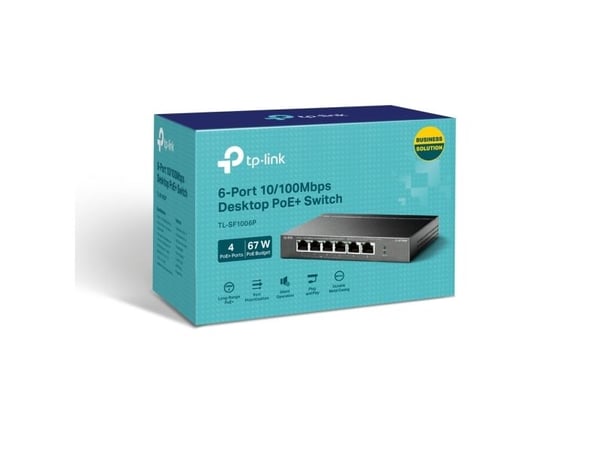 TP-Link TL-SF1006P, Ohanterad, Fast Ethernet (10/100), Full duplex, Strömförsörjning via Ethernet (PoE) stöd