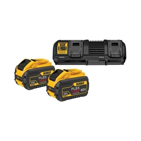 DeWALT DCB132X2, Akku- ja laturisetti, 9 ah, DeWalt, Musta, Keltainen, 10.8 - 54 V, 4 A