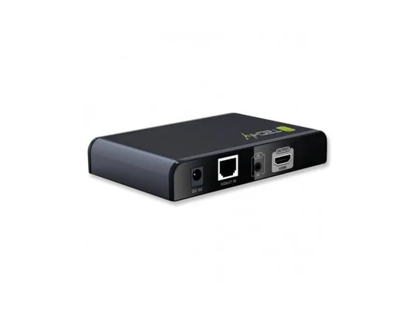 Techly IDATA EXTIP-383IRRX, 1920 x 1080 pikseliä, AV-vastaanotin, 120 m, Musta, HDCP