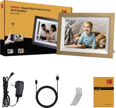 Kodak RCF-1012W digitaalinen kuvakehys 10" 1280x800 WiFi vaaleanruskea/valkoinen