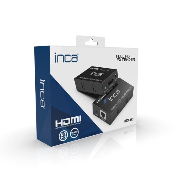 Inca IEX-60, Sändare för AV-utrustning, Kabel, Svart