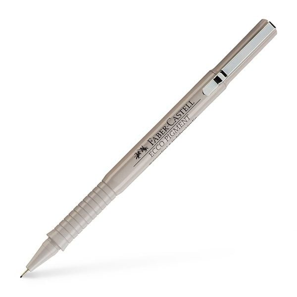Faber-Castell Ecco Pigment, Fint, Sort, Projektil spiss, 0,7 mm, Rund, Polypropylen (PP)