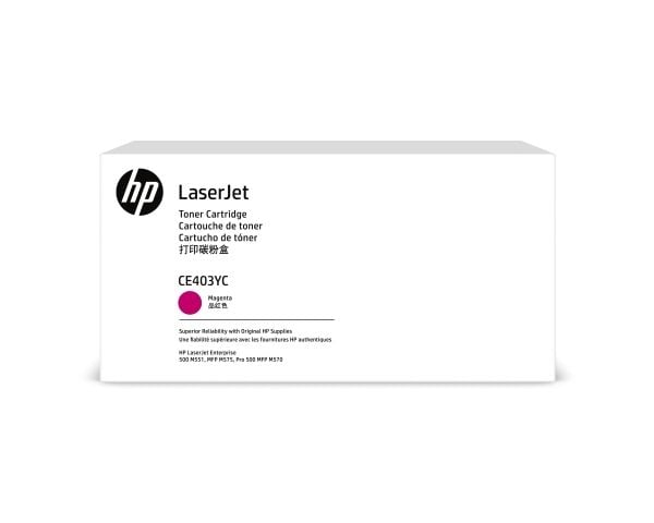 HP 507Y Mgn Opt Contr LJ Toner Crtg, 6000 sider, Fiolblå, 1 stykker