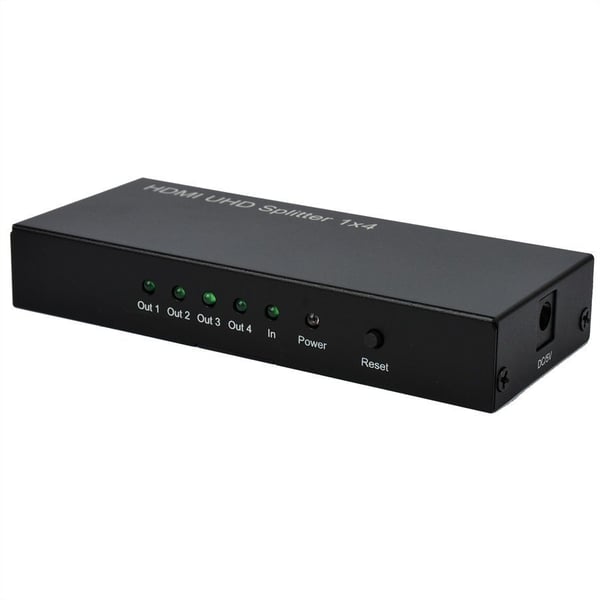 ROLINE 14.01.3586, HDMI, 4x HDMI, 3840 x 2160 pikseliä, Musta, 3840 x 2160, 2160p