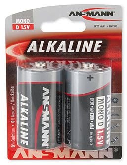 ANSMANN RED LINE - Batteri 2 x D - Alkalisk