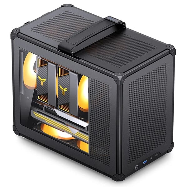Jonsbo C6 MAX, Skrivbord, PC, Svart, ITX, micro ATX, Stål, Glas, 17 cm Jonsbo C6 MAX, Skrivbord, PC, Svart, ITX, micro ATX, Stål, Glas, 17 cm