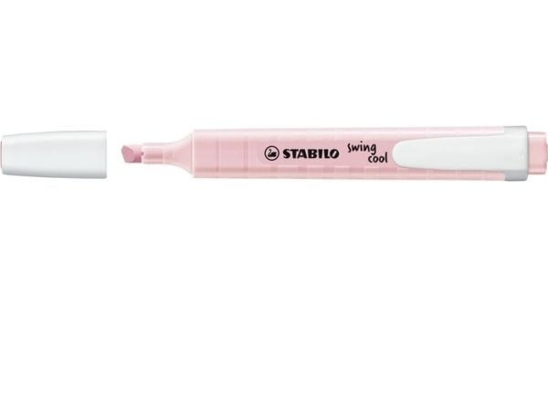STABILO swing cool Pastel, 1 stykker, Rosa, Meisel tupp, Rosa, Hvit, 1 mm, 4 mm