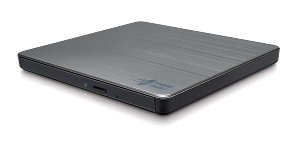 Hitachi-LG Data Storage GP60NS60 - Platestasjon - DVD±RW (±R DL) / DVD-RAM - 8x/6x/5x - USB 2.0 - ekstern - sølv