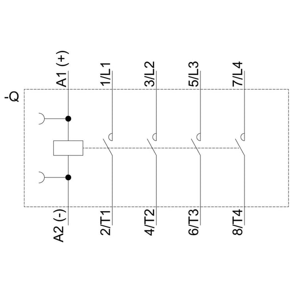 Siemens 3RT2316-1BG40 Schütz 4 sulkijakontaktia, 1 kpl, 58 mm, 50 mm, 61,5 mm, 77,5 mm, 291 g, 1 kpl