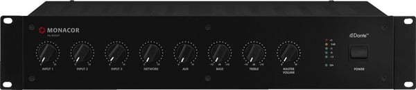 Monacor PA-900DT, 5 kanavaa, 50 - 15000 Hz, 80 dB, 160 W, 0.5%, 230 V